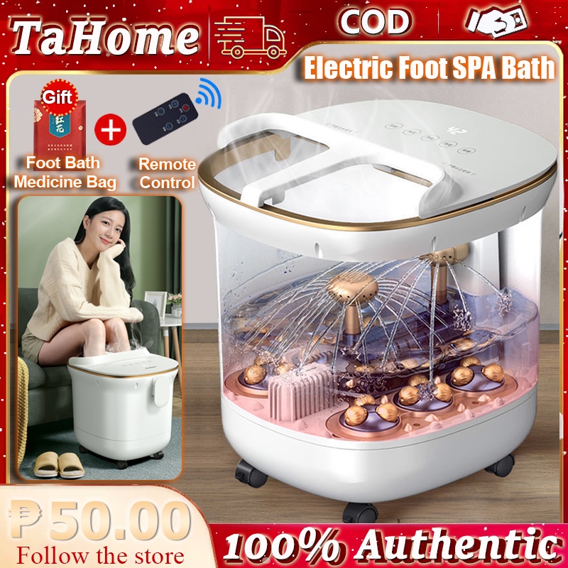 Portable Electric Foot Spa Massager Feet Roller Machine Bath Basin