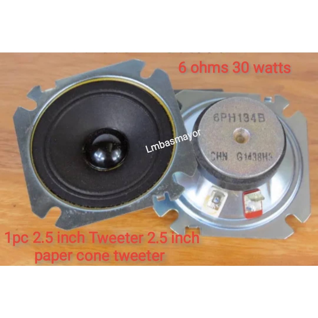 2.5-inch Tweeter 2.5-inch paper cone tweeter 6 ohms 30W | Shopee ...