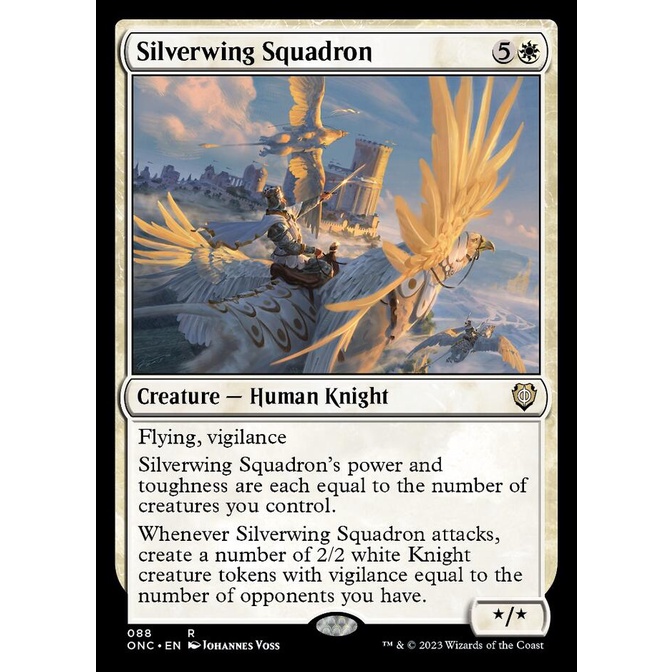 Magic: The Gathering - Silverwing Squadron (Rara) - Throne Of Eldraine - Carta Singola MTG