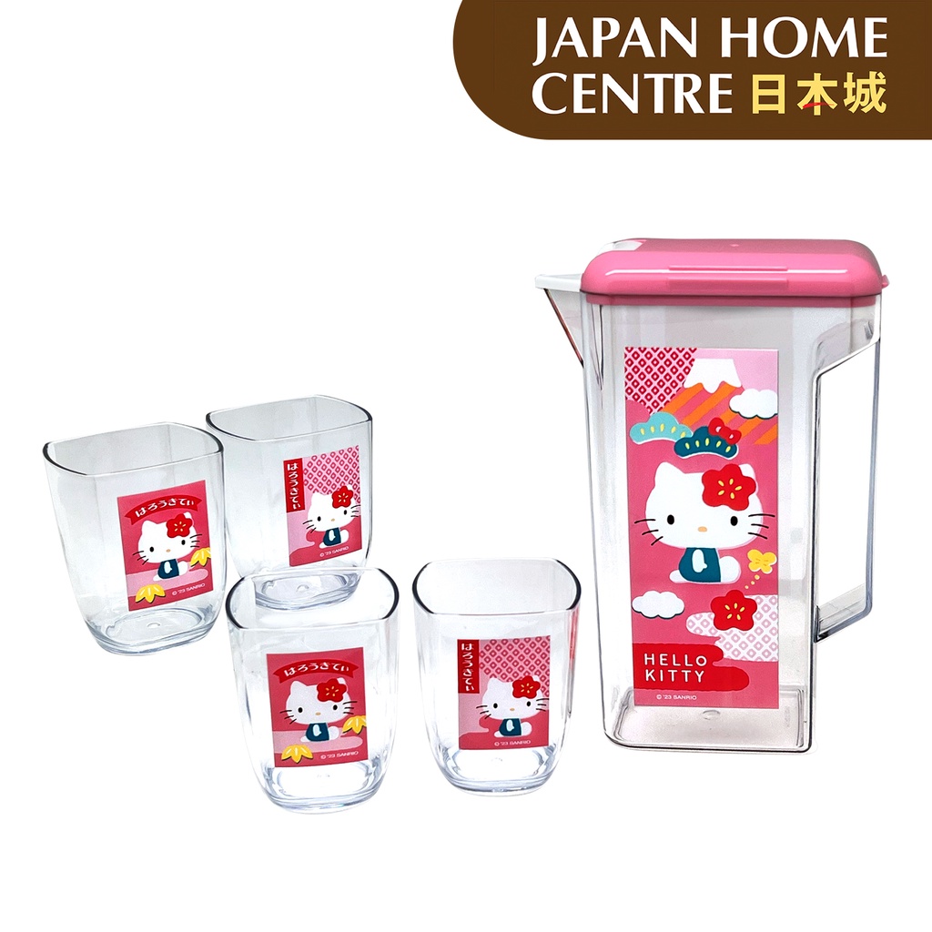 Hello Kitty Pitcher with 4 Cups 1550ml [Japan Home] | Shopee Philippines