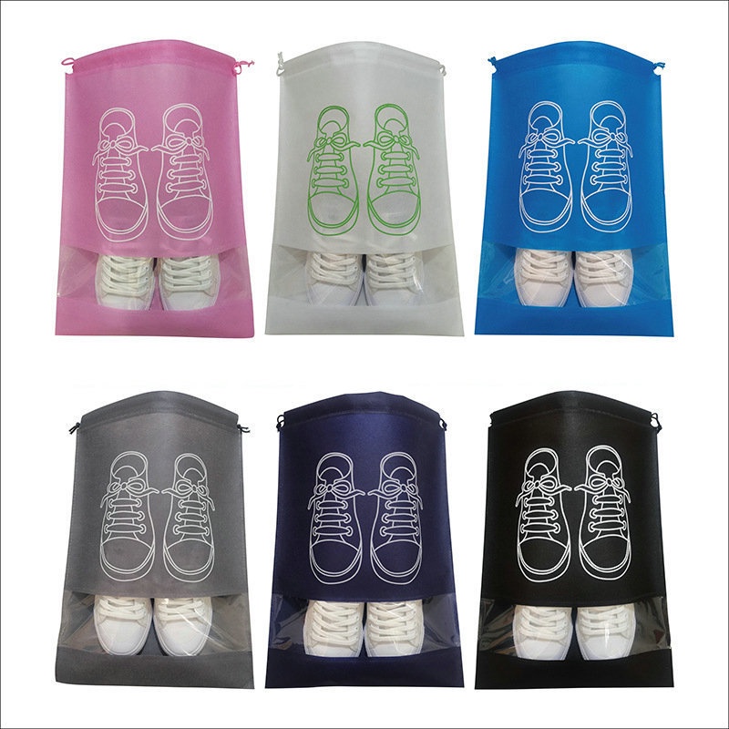 Waterproof Shoes Bag Travel Drawstring Non Woven Travel Bag for Shoe ...