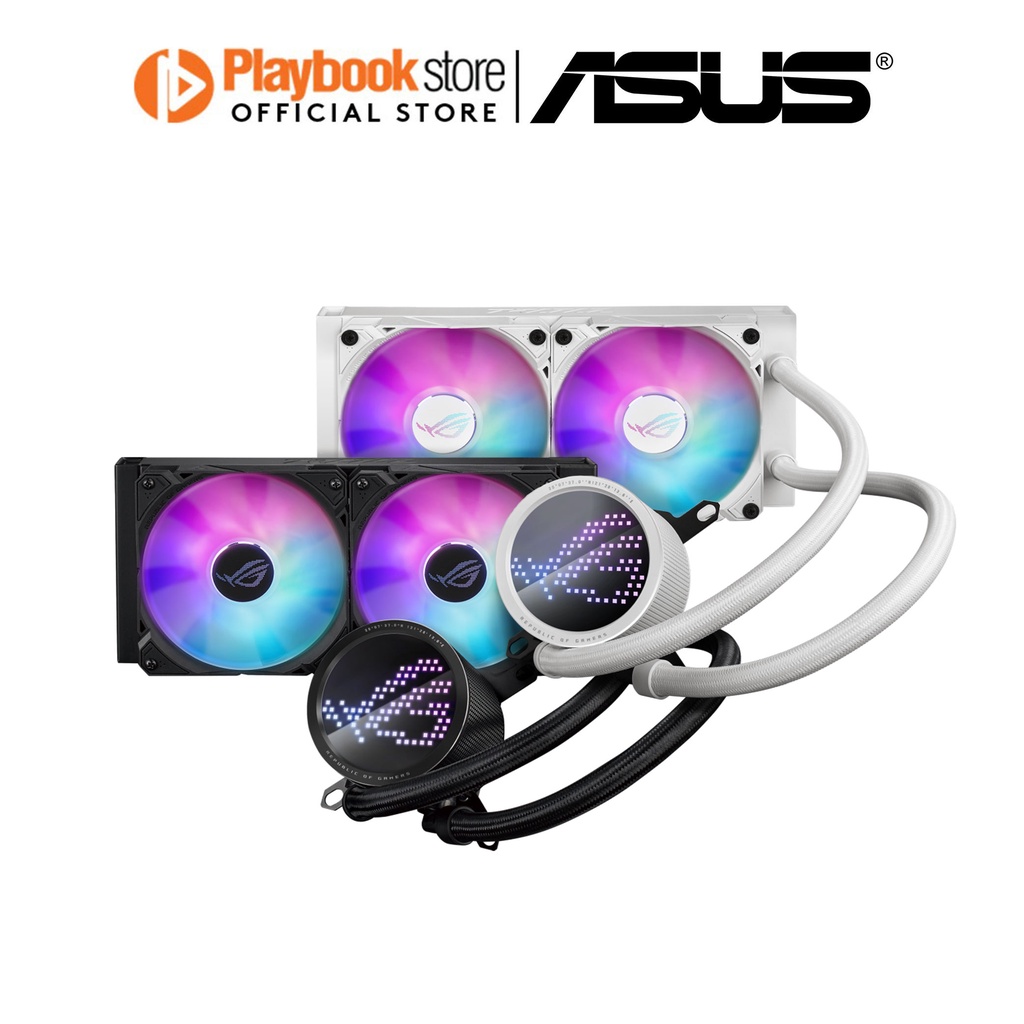 Asus ROG RYUO III 240 ARGB Black/White AIO liquid CPU Cooler w/ Asetek ...