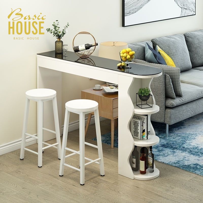 Small apartment bar table home simple modern living room porch small