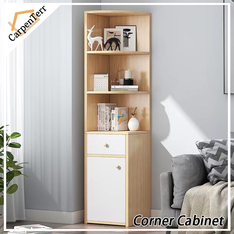 Nordic corner shelf multifunctional storage study
