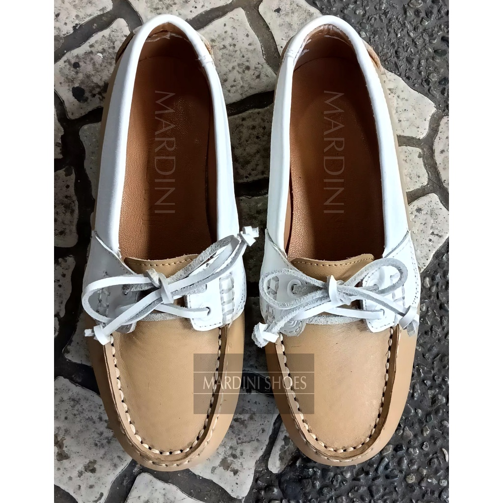 MARDINI SHOES MARIKINA Women's Driving Shoes CATHY WHITE/BEIGE
