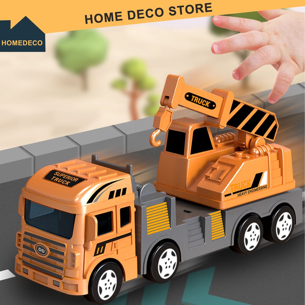 Home Deco Kids Toy Trucks Engineering Model | Shopee Philippines