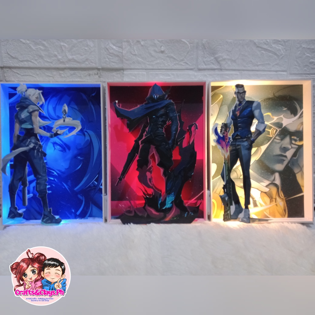 VALORANT / 2D Lighted Wall Mural A4 Size / by Crafts&ClaysPH Shopee