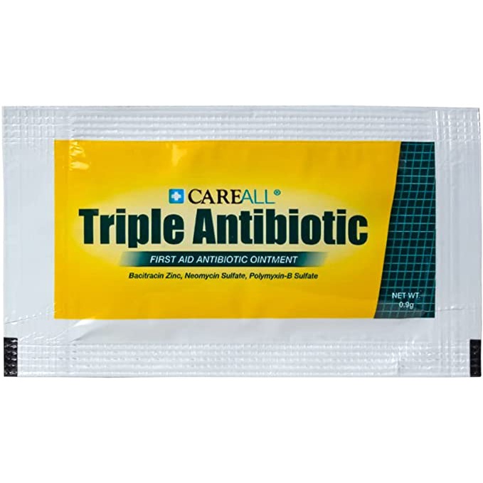 CareALL® Triple Antibiotic Ointment 0.9gr Foil Packet, First Aid