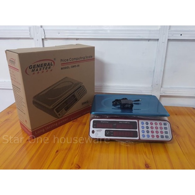 GENERAL MASTER PRICE COMPUTING SCALE/TIMBANGAN/DIGITAL WEIGHING SCALE