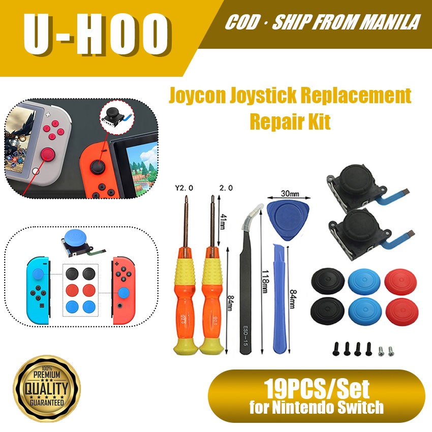 19Pcs/kit Nintendo Switch JoyCon Joystick Replacement Repair Set