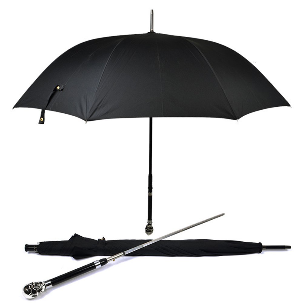 Japanese Samurai Umbrella Strong Windproof Semi Automatic Real Sword