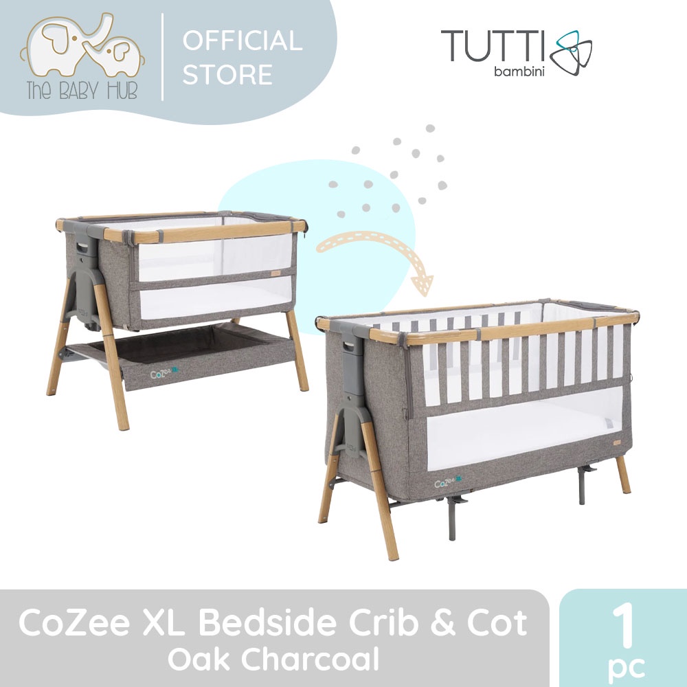 Tutti Bambini CoZee XL Bedside Crib & Cot Shopee Philippines