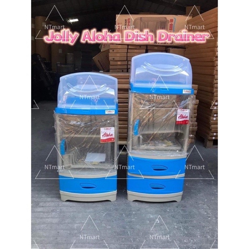 Aloha Jolly Dish Drainer/Kitchen Cabinet with Top Cover 1 & 2 Drawer ...