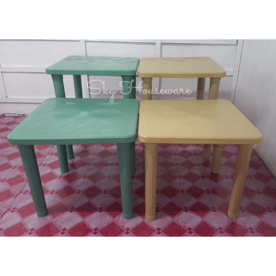 J&T (4 seater) Heavy Duty Monobloc Table 24X24 and 24x24 Dining table