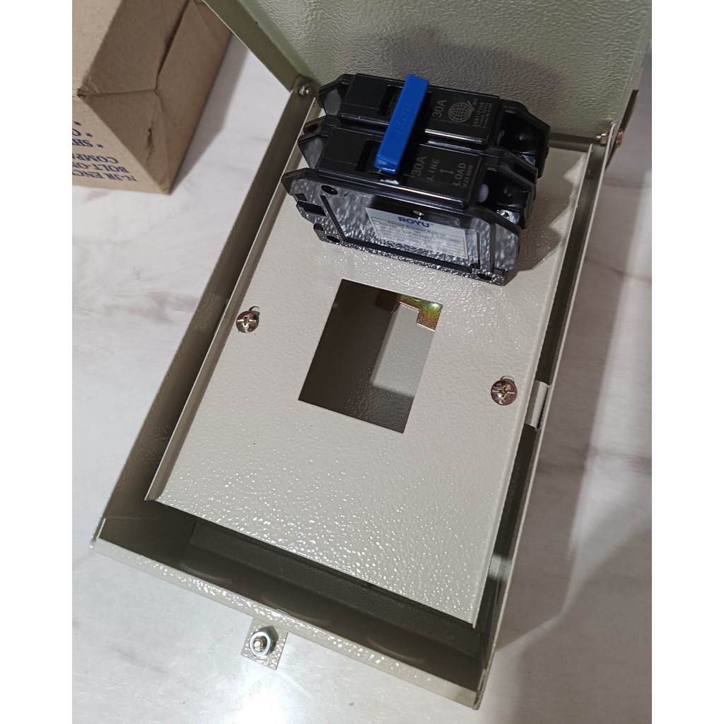 Nema 3R Enclosure w/ 30amp Bolt-On Breaker (THICK CASE) | Shopee ...