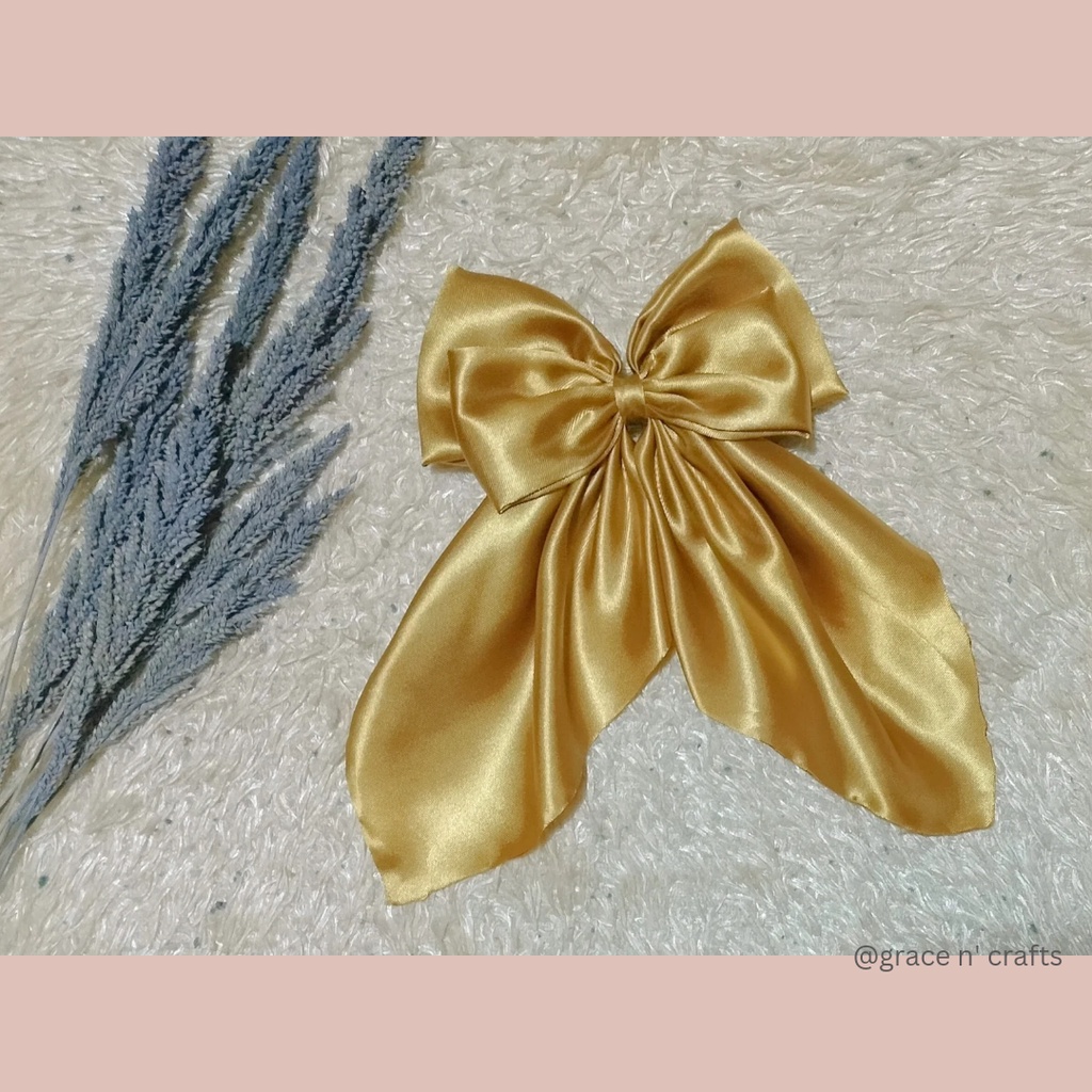 Hair Ribbons Gold Color Shopee Philippines