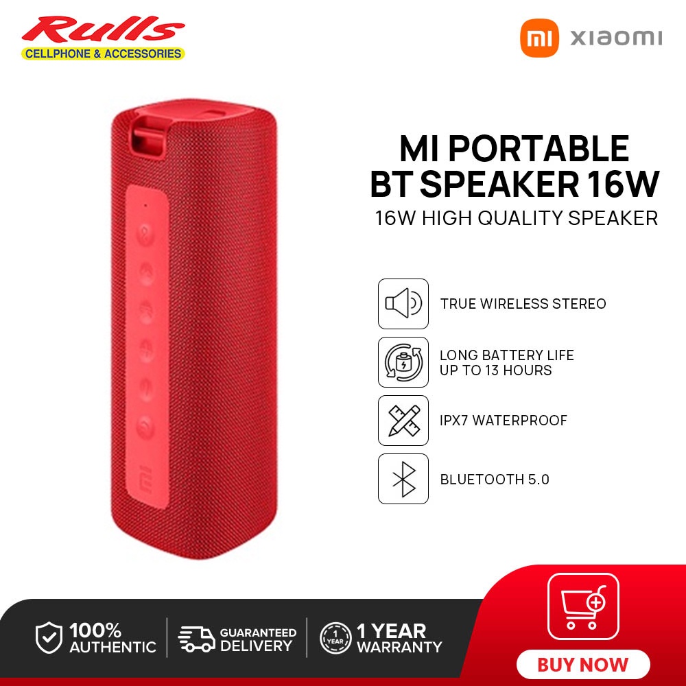 Xiaomi Mi Portable Bluetooth Speaker 16W Bluetooth 5.0 IPX7 Waterproof HighQuality True