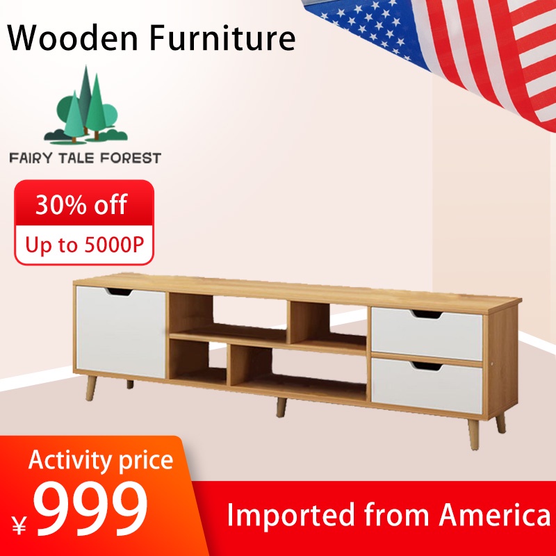 [IN STOCK] TV Rack Furniture 120/140 cm TV Stand 55'' TV for