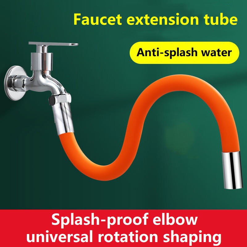 Flexible faucet extender hose Silicone Tube 360 Degree Kitchen Water
