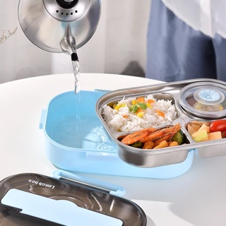 304 Stainless Steel Lunch Box With Soup Bowl Leak-Proof Bento Box ...