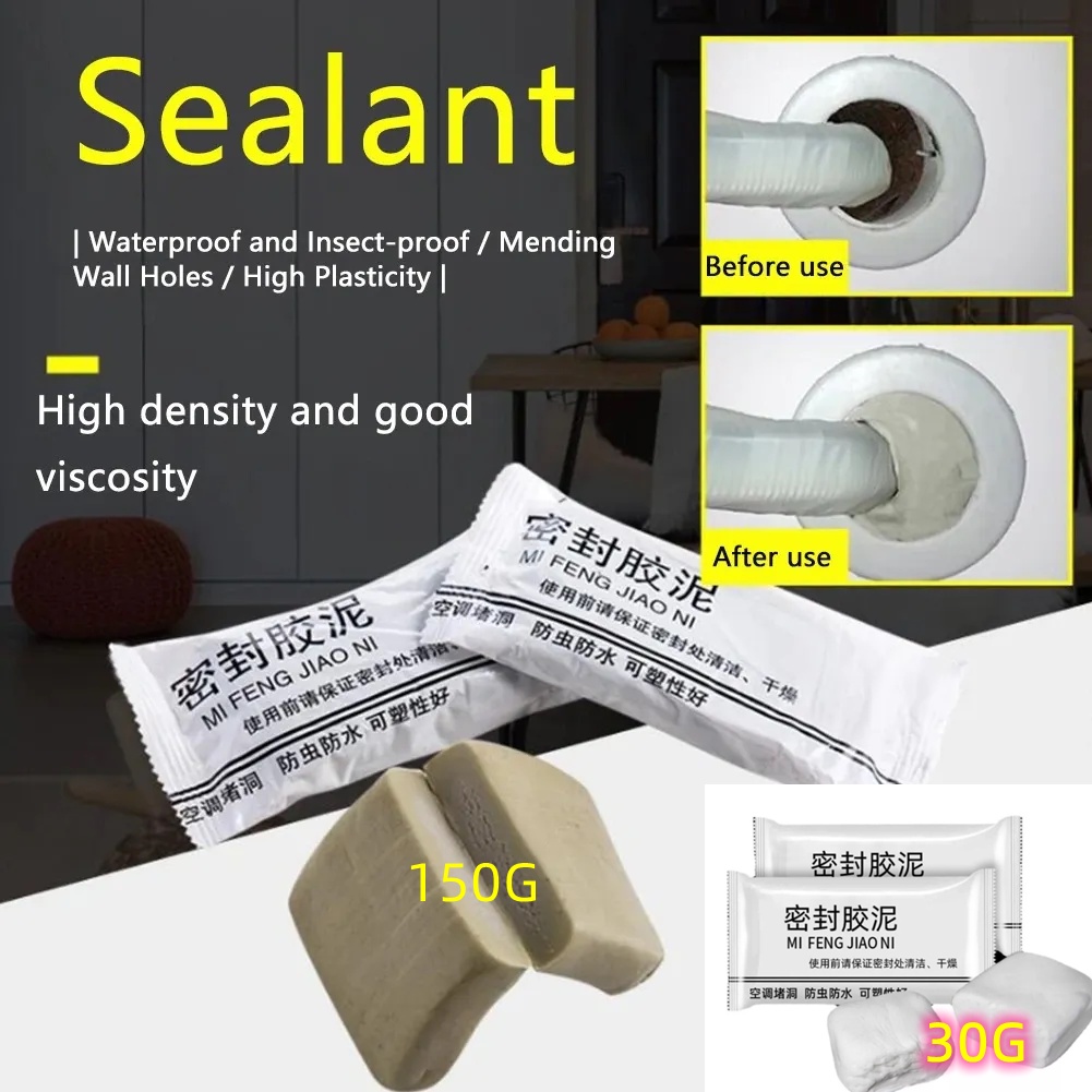 Waterproof Sealant Cement Clay Mud Wall Holes Bathroom Roof Leak Sewer