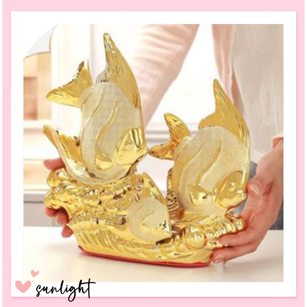 Ceramic Goldfish Decoration Living Room Home Ornament Creative TV ...