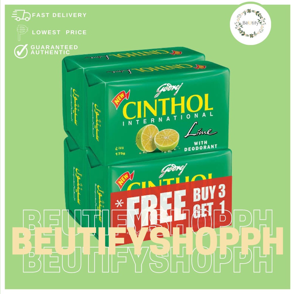 Cinthol Lime Soap 175g (BUY 3 GET 1 FREE) | Shopee Philippines