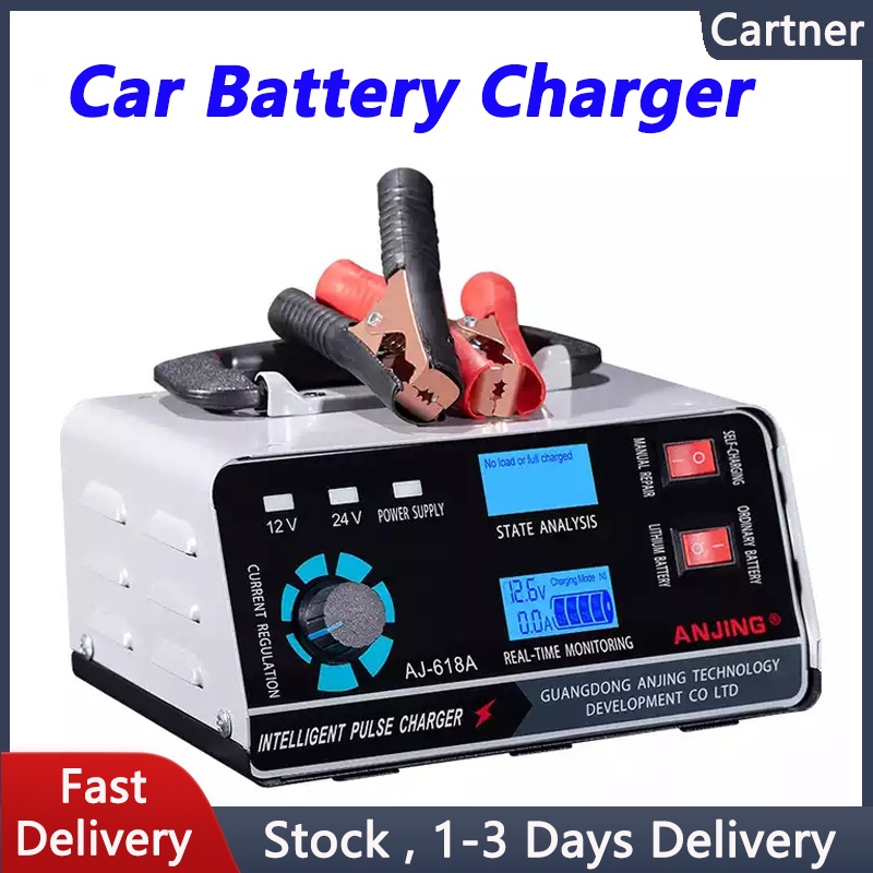 400W 12V 24V Car Battery Charger Original Heavy Duty Fast Charging Full