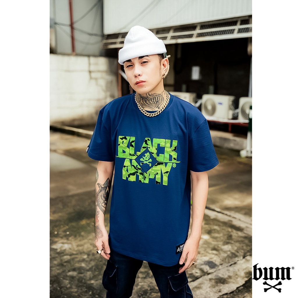 BUM Black Army Spandex Cotton Slim fit t shirts with Digital Graphic Print for Men s Fashion Shopee Philippines