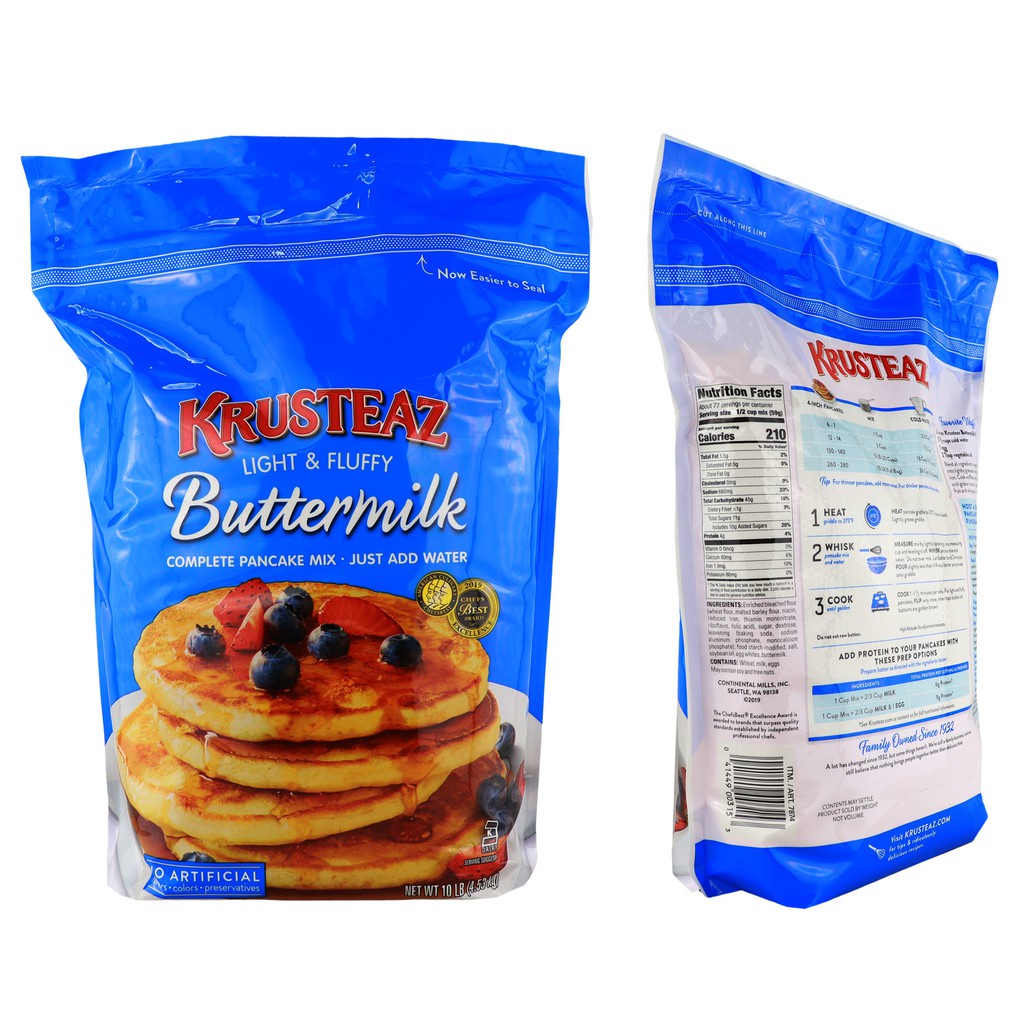 Krusteaz Buttermilk Light & Fluffy Pancake Mix 4.53kg Shopee Philippines