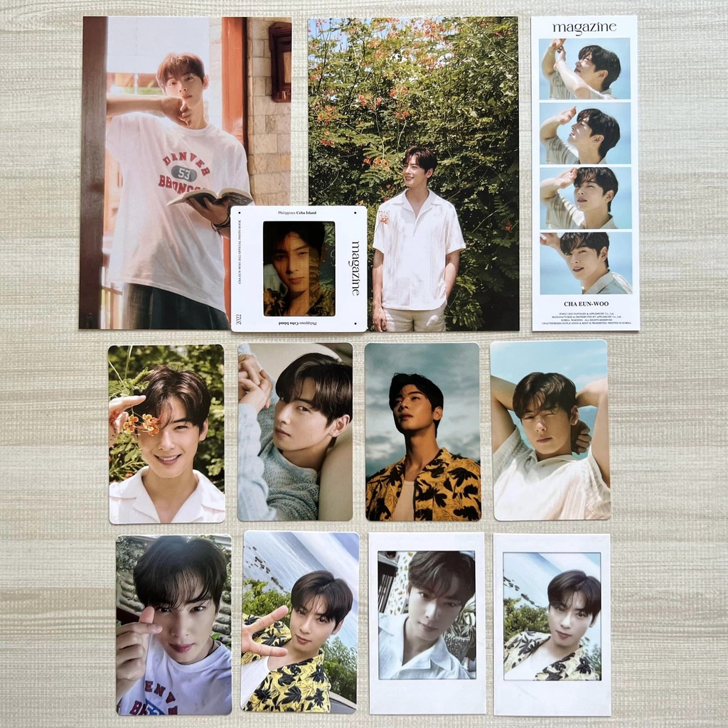 CHA EUN WOO 2022 Photo Book Magazine Only Kit Tingi Photocards PC Cebu Philippines