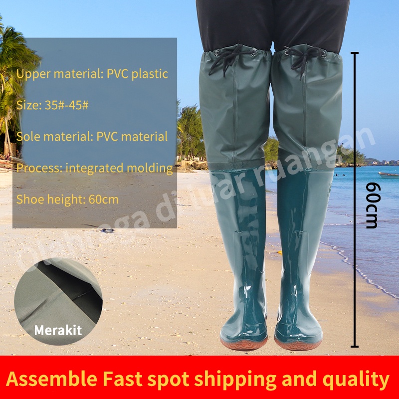 Wading pants nonslip fishing rain boots fishing pants farmland pants