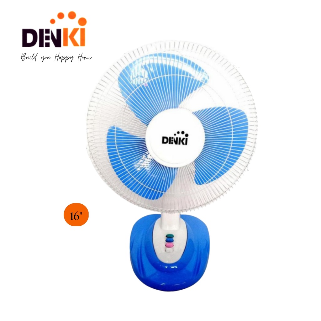 Denki 16" Desk Fan (Blue) Shopee Philippines