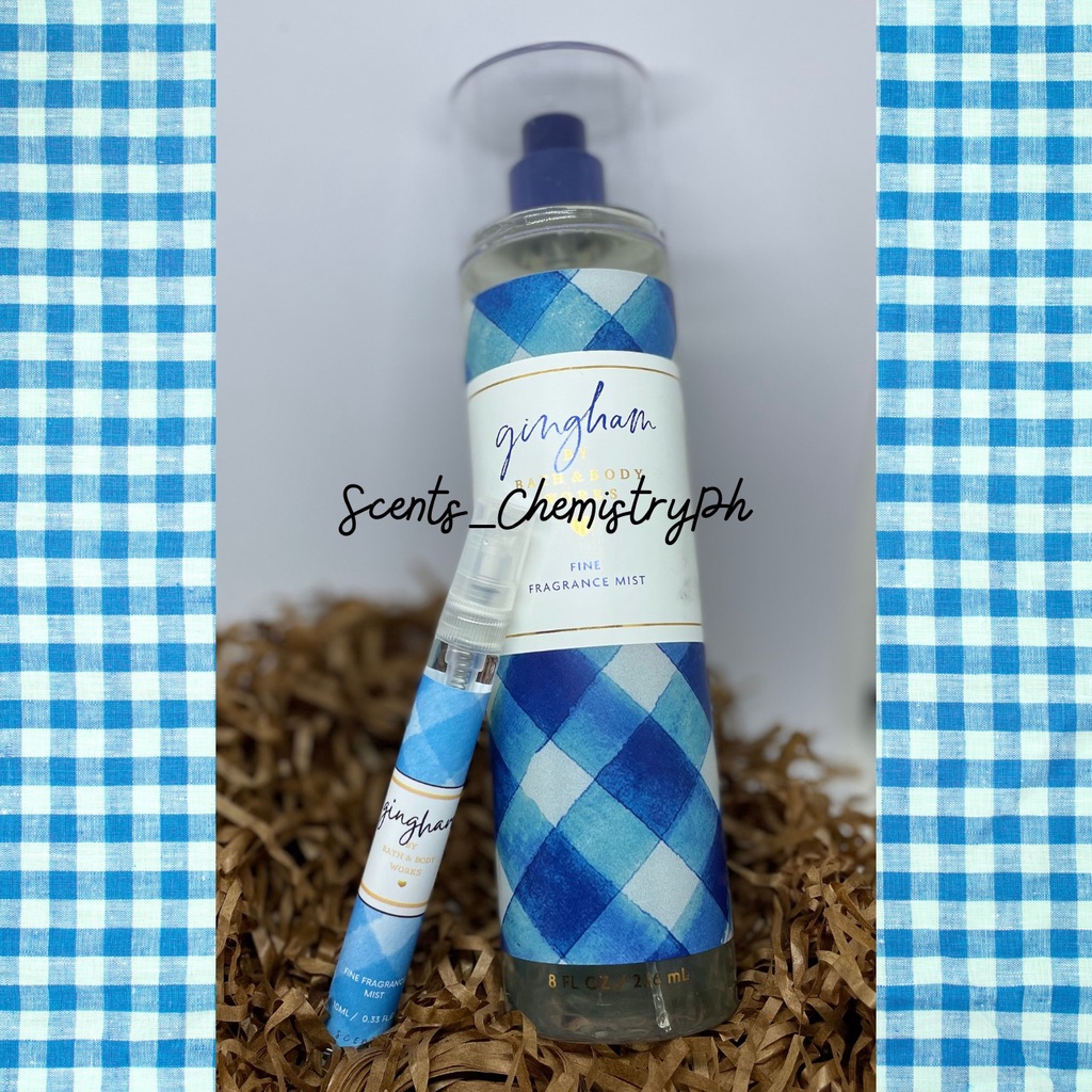 BBW Gingham Blue Fragrance Mist Refill - 10ml | Shopee Philippines