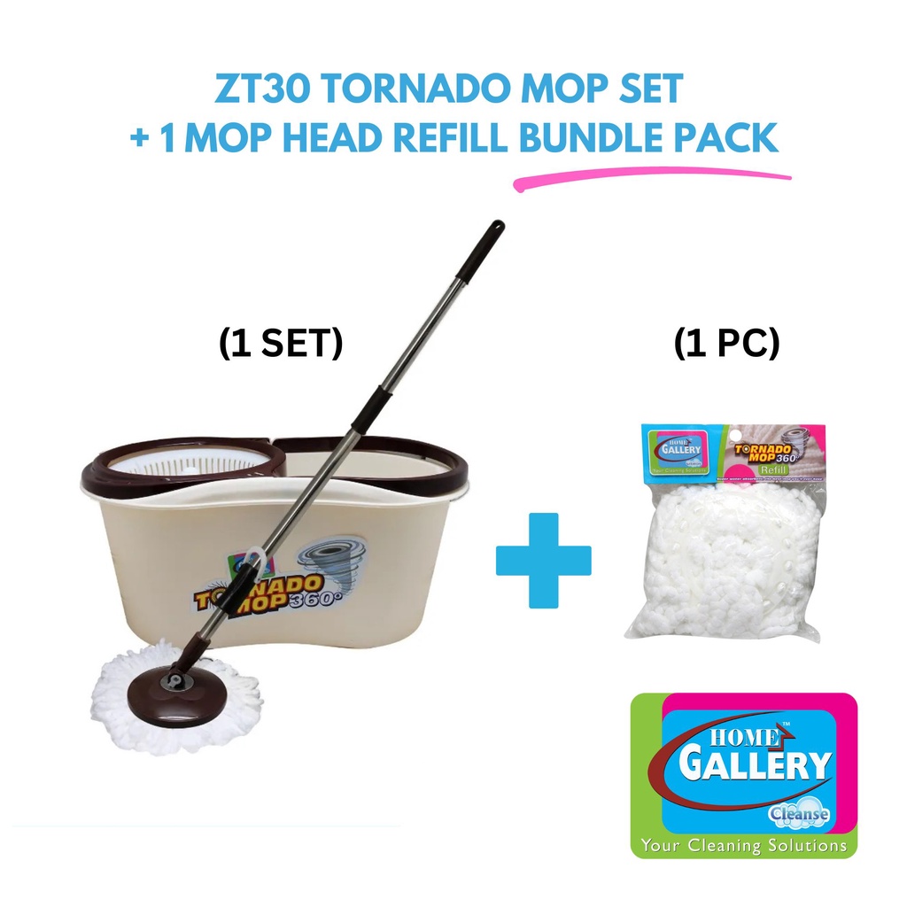 Home Gallery Tornado Mop Medium With Spin Dry Small Bucket Set With