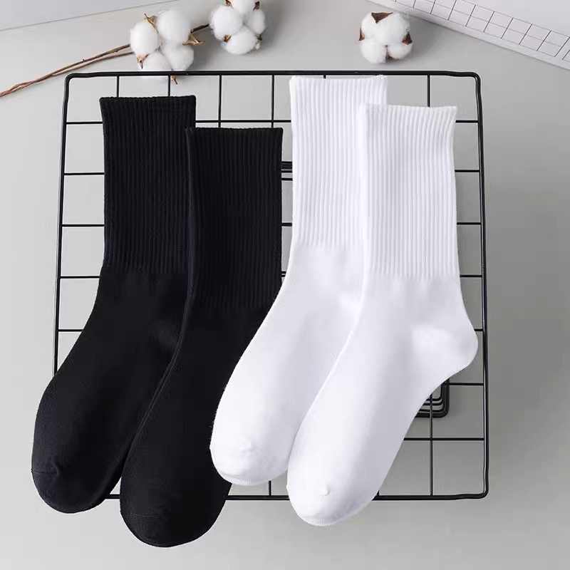 1 Pair Socks Pure Cotton Deodorant Unisex Sports Long-Tube Socks ...