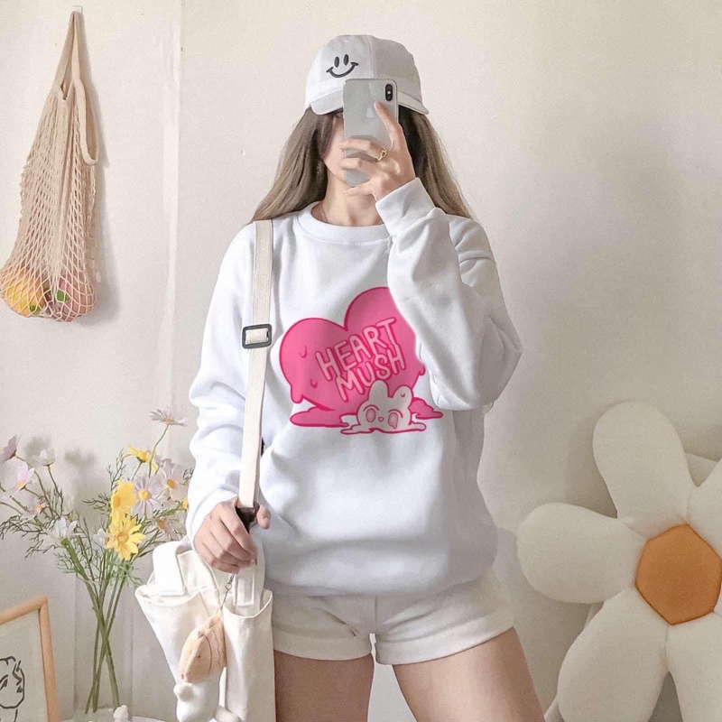 Aesthetic Pullover Sweater Freesize Girly Pink prints kikay edition