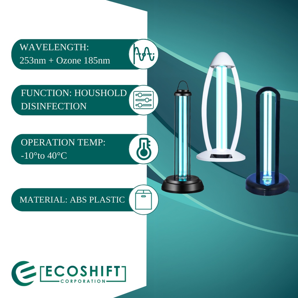 Ecoshift UV Germicidal Light 38 Watts Disinfection Lamp ES111 Shopee Philippines