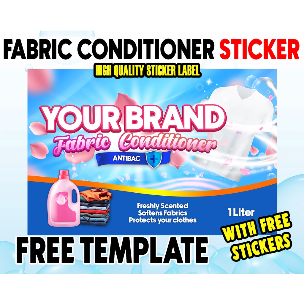 STICKER LABEL FOR FABRIC CONDITIONER 100 PCS. Shopee Philippines
