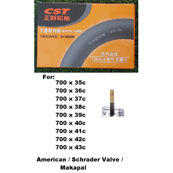 Inner tube 700 x 35c presta sales