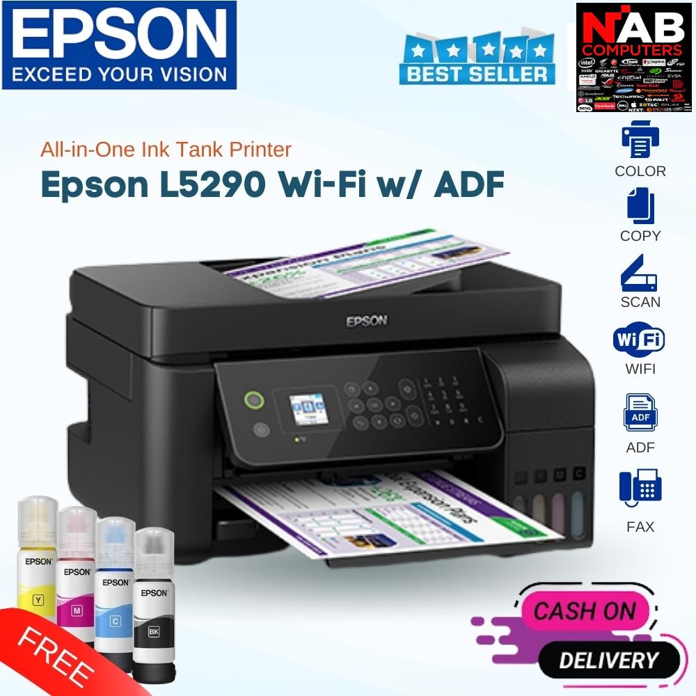 Printer Epson Ecotank L5290 A4 Wifi All In One Ink Tank With Adf Shopee Philippines 