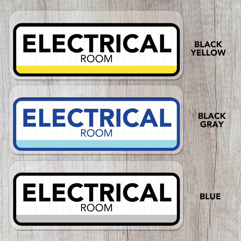 Room And Area Name Signages SET A / Laminated Signages / Sign Board ...