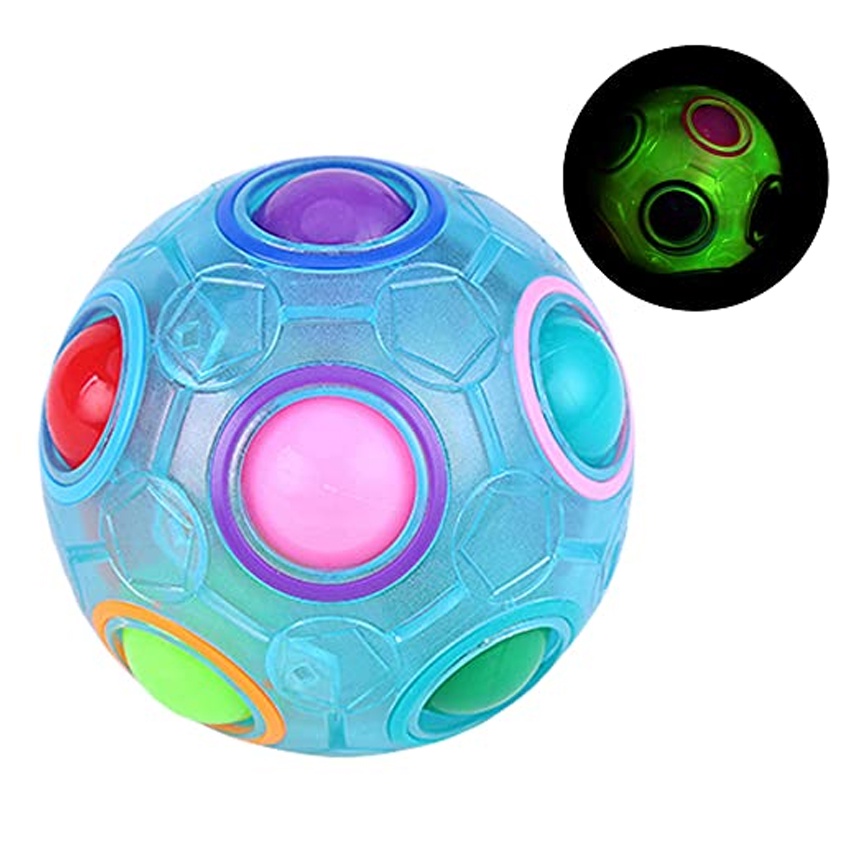 12Hole Magic Rainbow Ball Puzzle Intellectual Game Toy Magic Ball