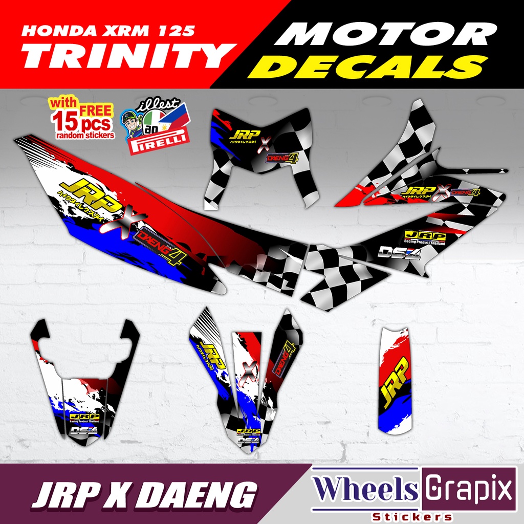 Honda XRM 125 Trinity Full Body Decals Sticker | Shopee Philippines