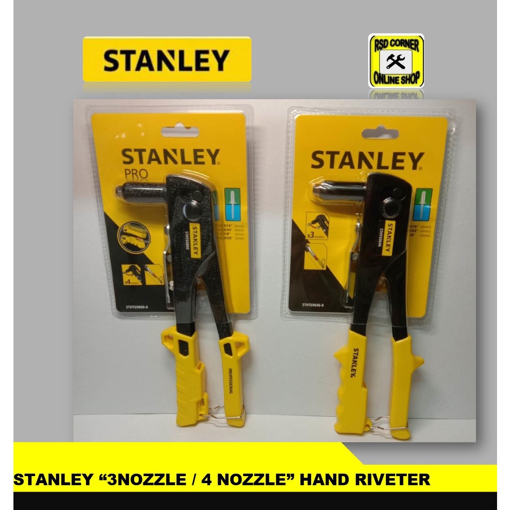 STANLEY (4 NOZZLES HEAVY DUTY / 3 NOZZLES MEDIUM DUTY) HAND RIVETER ...