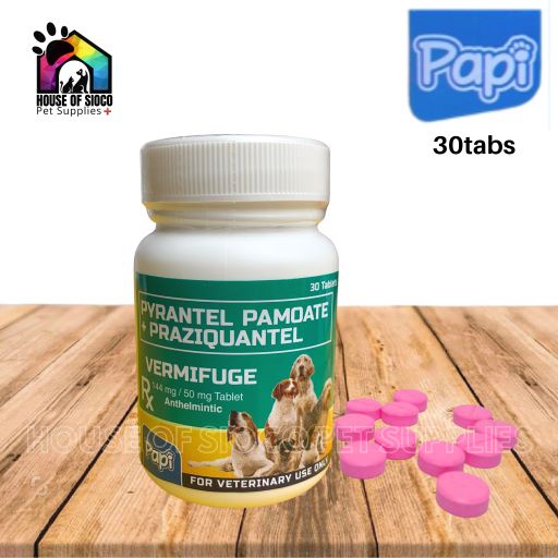 Papi Vermifuge Dewormer Tablet For Pets (30 Tabs) | Shopee Philippines