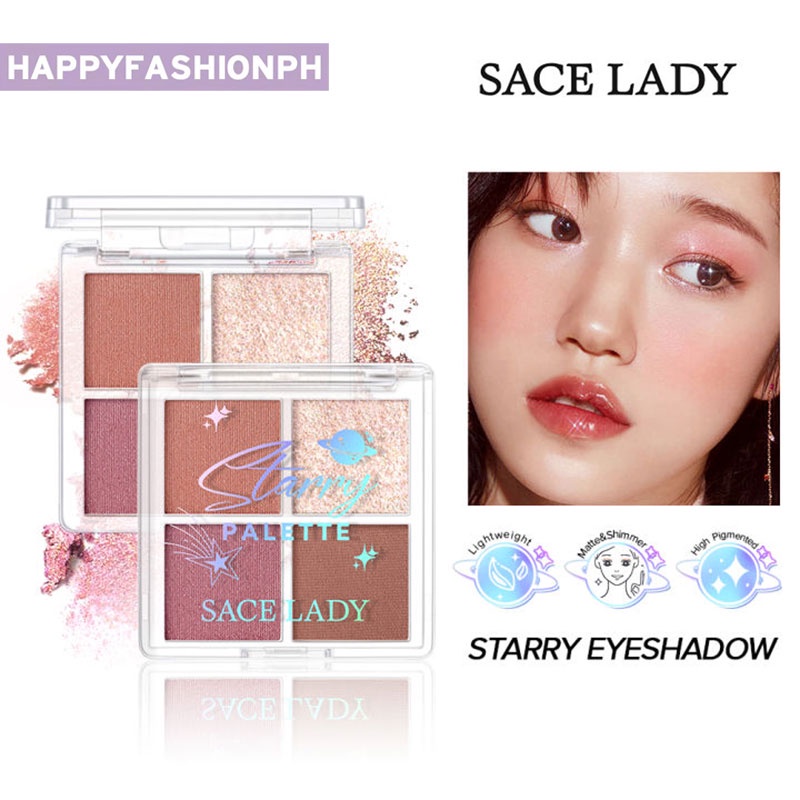 SACE LADY Starry Eyeshadow Palette Eye Color Matte & Giltter High ...