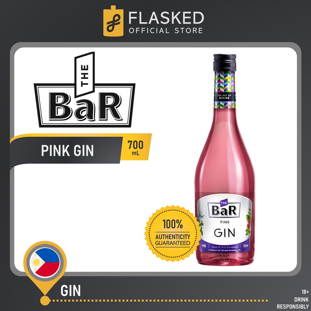 The BaR Pink Gin 700mL Shopee Philippines