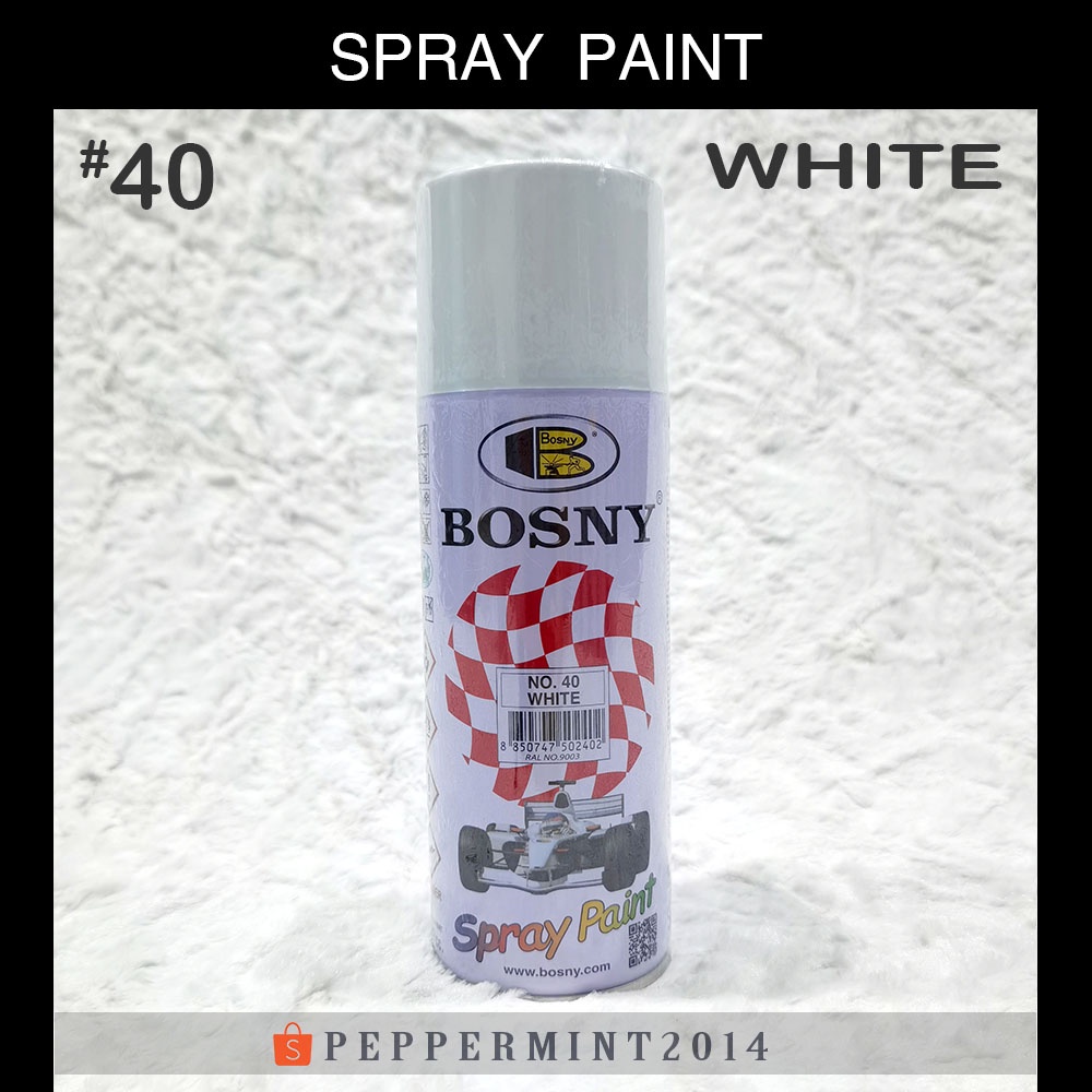 Original Authentic Bosny 100 Pure Acrylic Spray Paint Solid Multiple