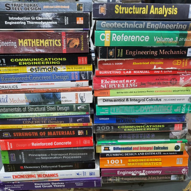 Assorted DAMAGE BOOKS FOR ENGINEERING Shopee Philippines